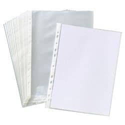 Generic Sheet Protector Na. SIZE A4, COLOR CLEAR, MAKE RAINBOW/SUN, 1 PACK=50 SHEET
