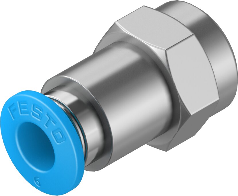 Festo Push In Fitting Straight MODEL NO QSF-1/8-6-B