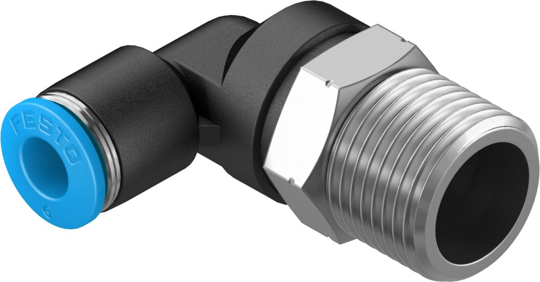 Festo Push In Fitting L Type MODEL NO QSL-3/8-6, PART NUMBER 190660