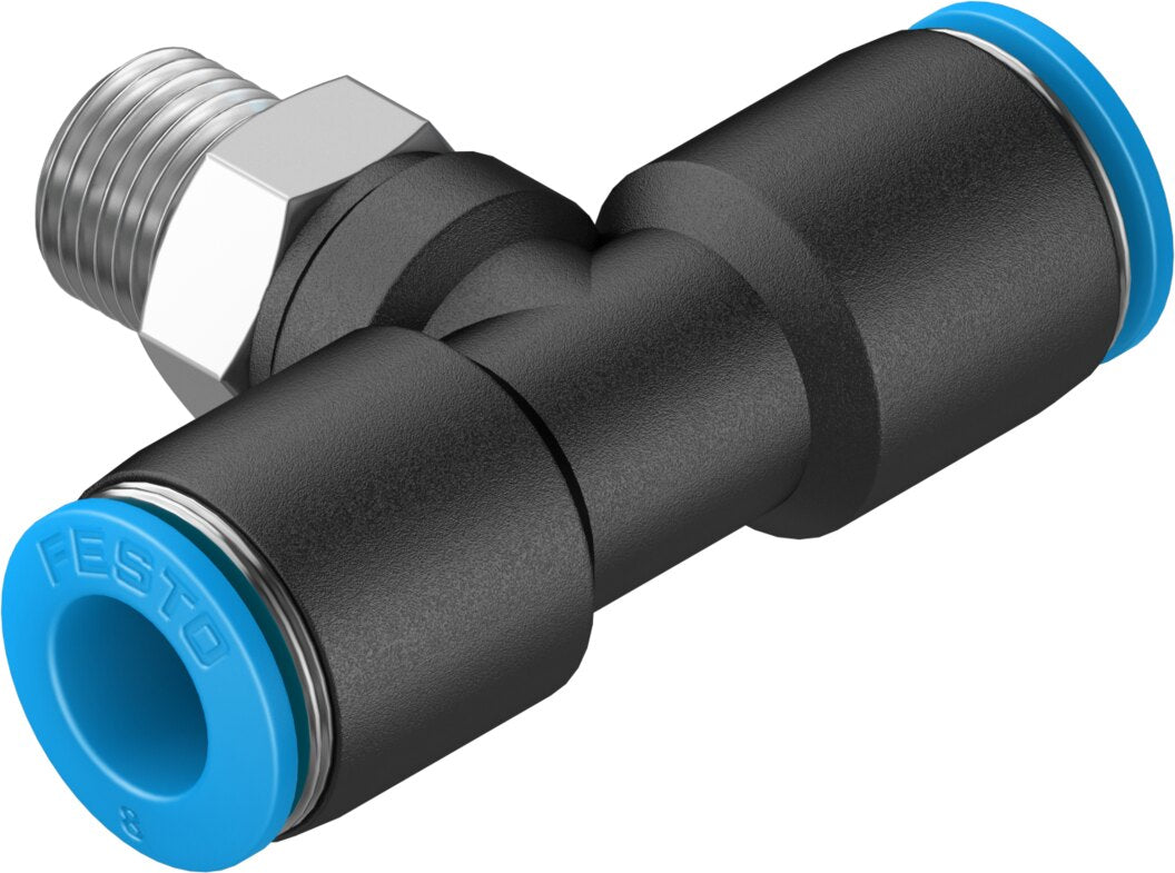 Festo Push In Fitting T Type MODEL NO QST-1/8-8