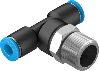 Festo Push In Fitting T Type MODEL NO QST-3/8-6, PART NUMBER 190670