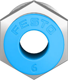 Festo Connector Push In MODEL NO QS-1/4-6, PART NO 153003