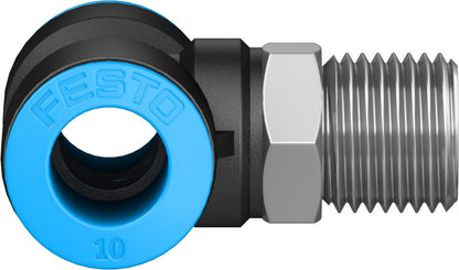 Festo Push In Fitting T Type MODEL NO QST-1/4-10, PART NUMBER 153112