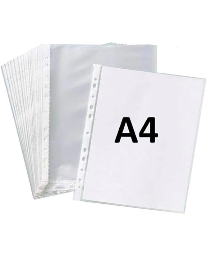 Sheet Protector A4 Size Thin | Pack of 50