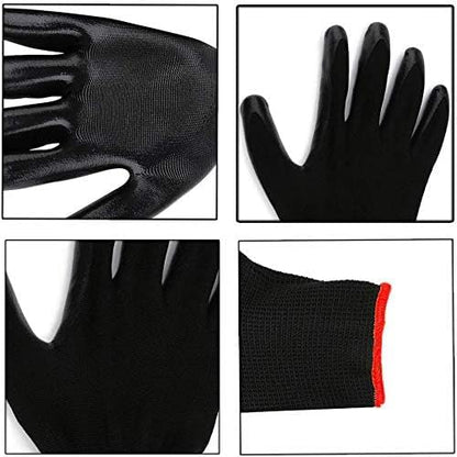 Generic Safety Gloves Polyurethane SIZE FREE, COLOR BLACK