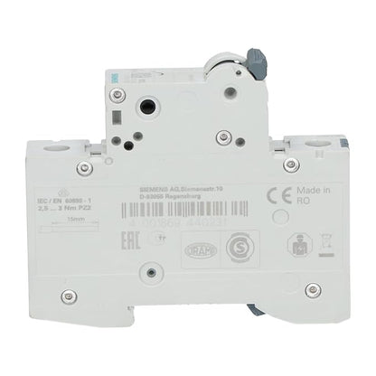 Siemens Circuit Breaker Mcb CURRENT RATING 63 AMPERE, MODEL NO 5SL41637RC, POLE 1