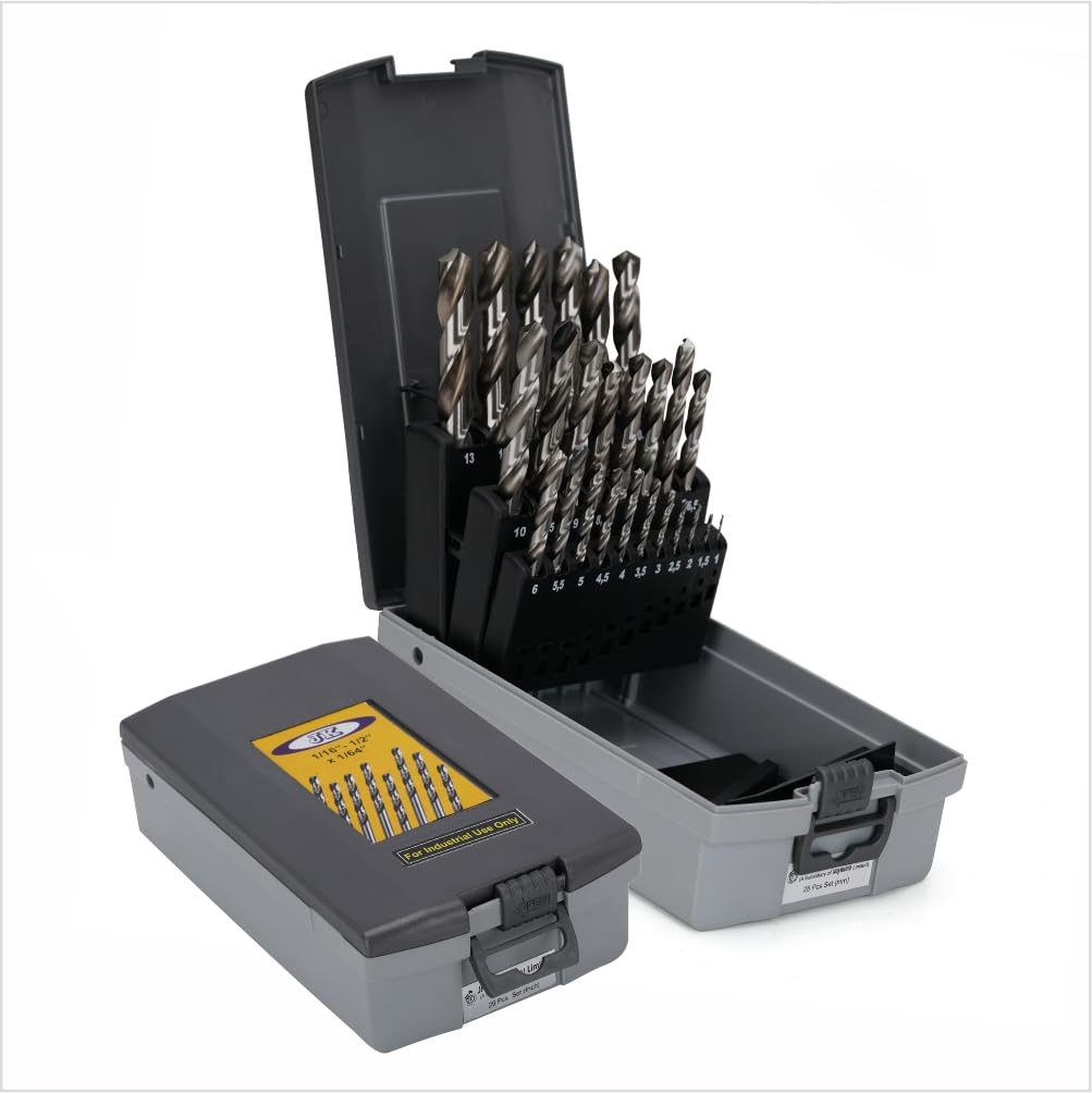 Jk Super Drive Drill Bit Stainless Steel MODEL NO SD7709929, SIZE 1-13MM, (PACK OF 25 PCS)