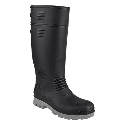 Hillson Safety Shoes Gumboot COLOR BLACK AND GREY, MODEL NO TORPEDO 212, SIZE 9