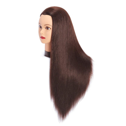 Generic Mannequin Na. VIVIAN MIXED HAIR MANNEQUIN HEAD WITH HAIR 26"-28" HAIR DOLL COSMETOLOGY MANNEQUIN HEAD PRACTICE BRAIDING DOLL HEAD HAIR WITH FREE CLAMP HOLDER