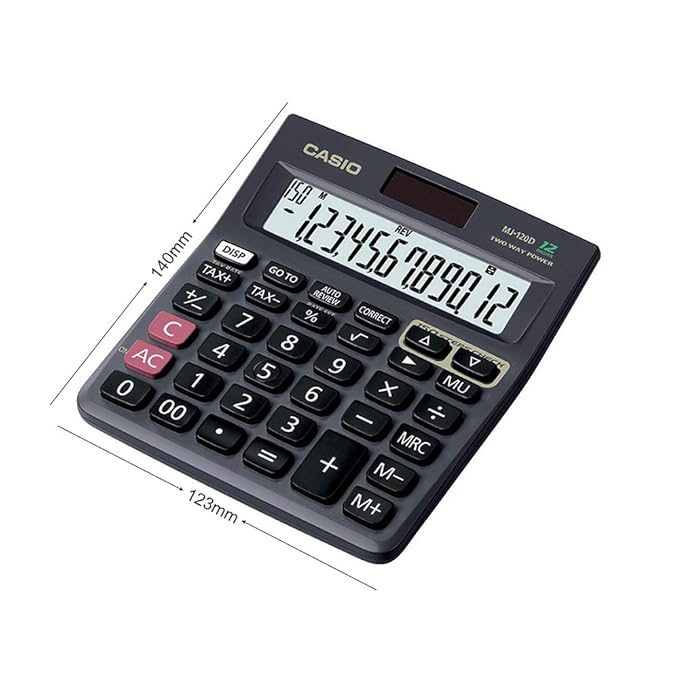 Casio Calculator Standard MODEL NO MJ-120D