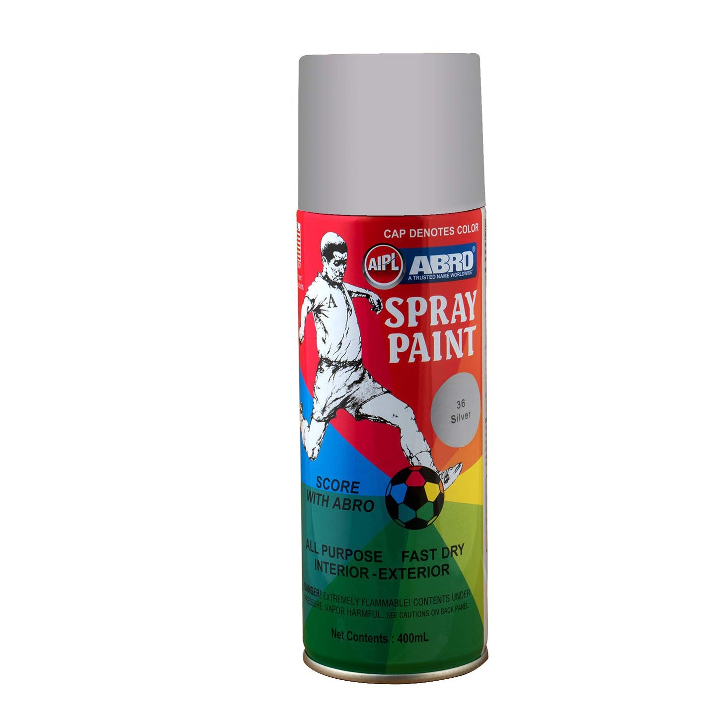 Abro Spray No Modifier CONTAINER 400ML, TYPE SILVER