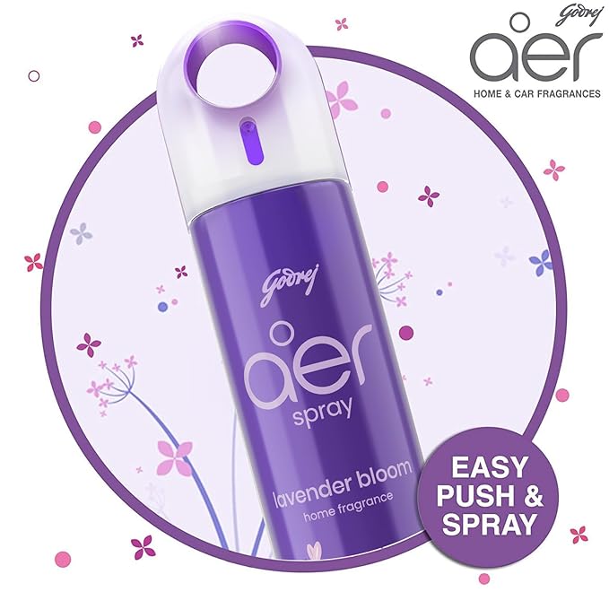 Godrej Air Freshener Spray FRAGRANCE SCENT LAVENDER, SIZE 200 ML