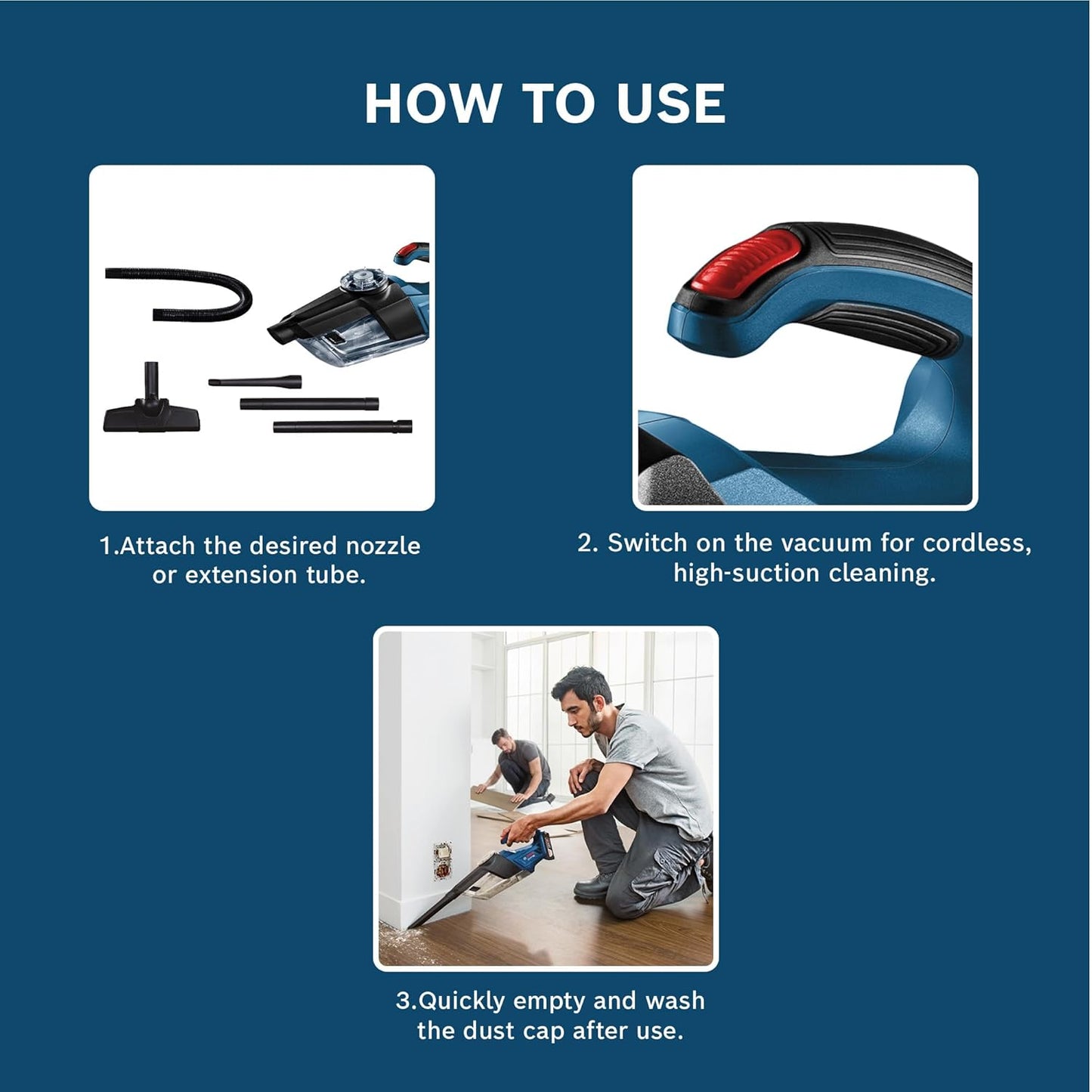Bosch Vacuum Cleaner Na. MODEL NO GAS 18V-1