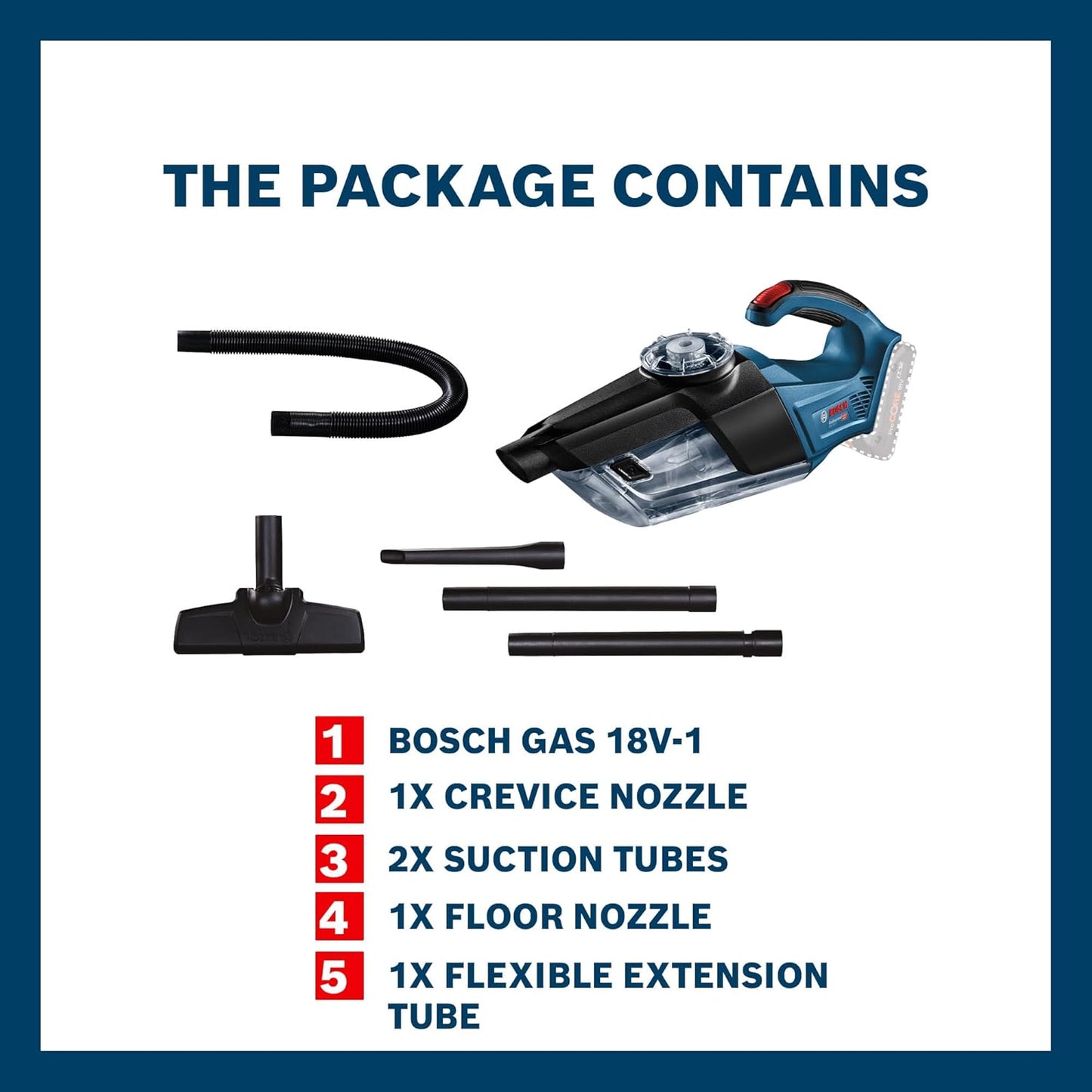 Bosch Vacuum Cleaner Na. MODEL NO GAS 18V-1