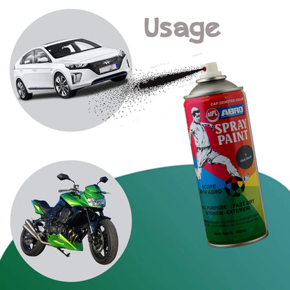 Abro Spray No Modifier CONTAINER 400ML, TYPE SPRAY PAINT BLACK