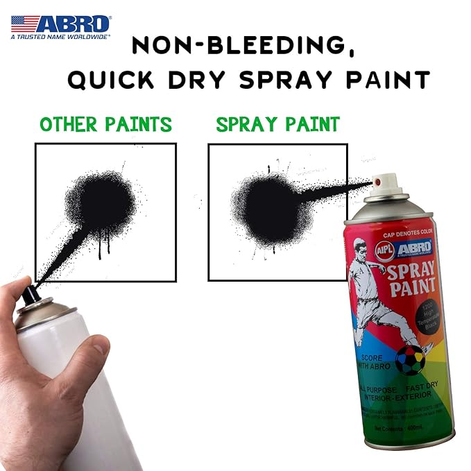 Abro Spray No Modifier Container 400ml Spray Paint Black