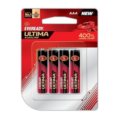 Eveready Battery Alkaline CURRENT RATING AAA AMP, DISCHARGE CAPACITY 0.54 AH, VOLTAGE RATING 1.5 V