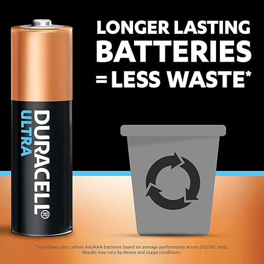 Duracell Battery Alkaline CURRENT RATING AA AMP, DISCHARGE CAPACITY 09 AH, VOLTAGE RATING 1.5 V