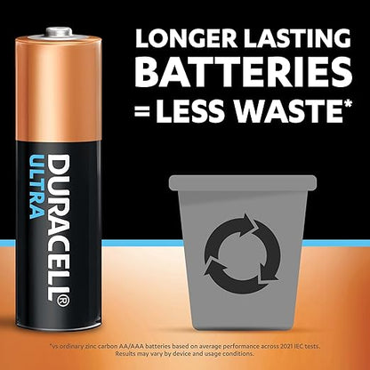 Duracell Battery Alkaline CURRENT RATING AA AMP, DISCHARGE CAPACITY 09 AH, VOLTAGE RATING 1.5 V