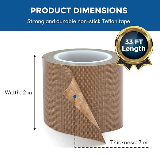 Generic Fabric Tape Na. SIZE MC 5NP OSA 50MM X 10MTR, (PTFE COATED GLASS)