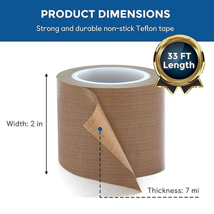 Generic Fabric Tape Na. SIZE MC 5NP OSA 50MM X 10MTR, (PTFE COATED GLASS)