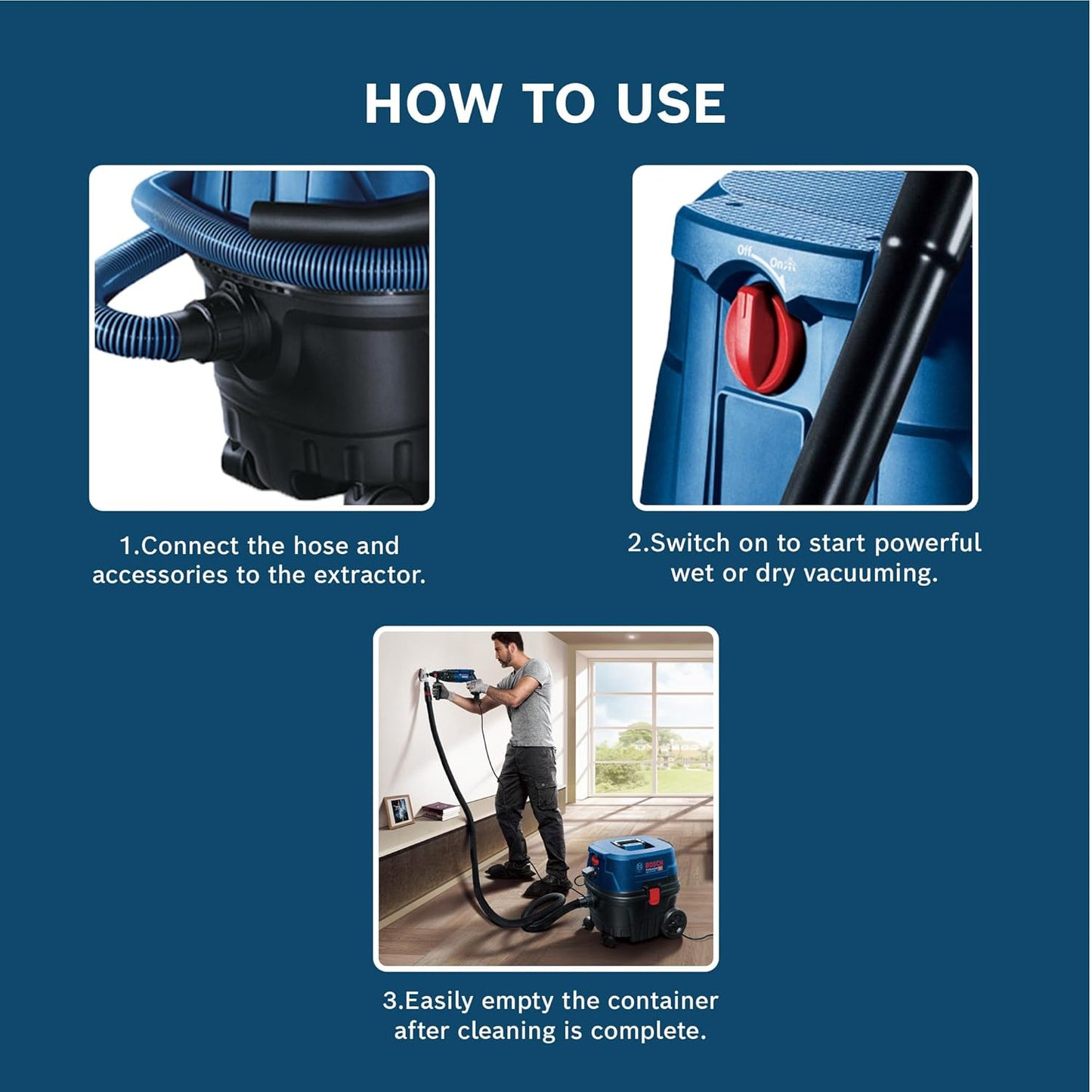 Bosch Vacuum Cleaner Na. MODEL NO GAS 12-25