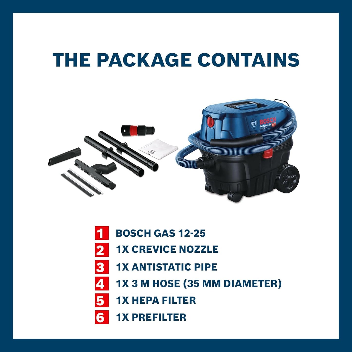 Bosch Vacuum Cleaner Na. MODEL NO GAS 12-25