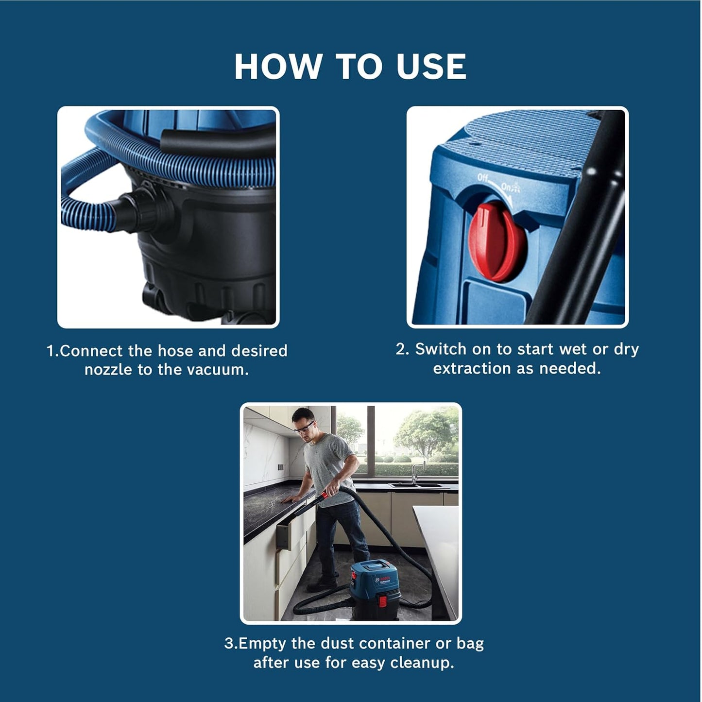 Bosch Vacuum Cleaner Na. MODEL NO GAS 15PS