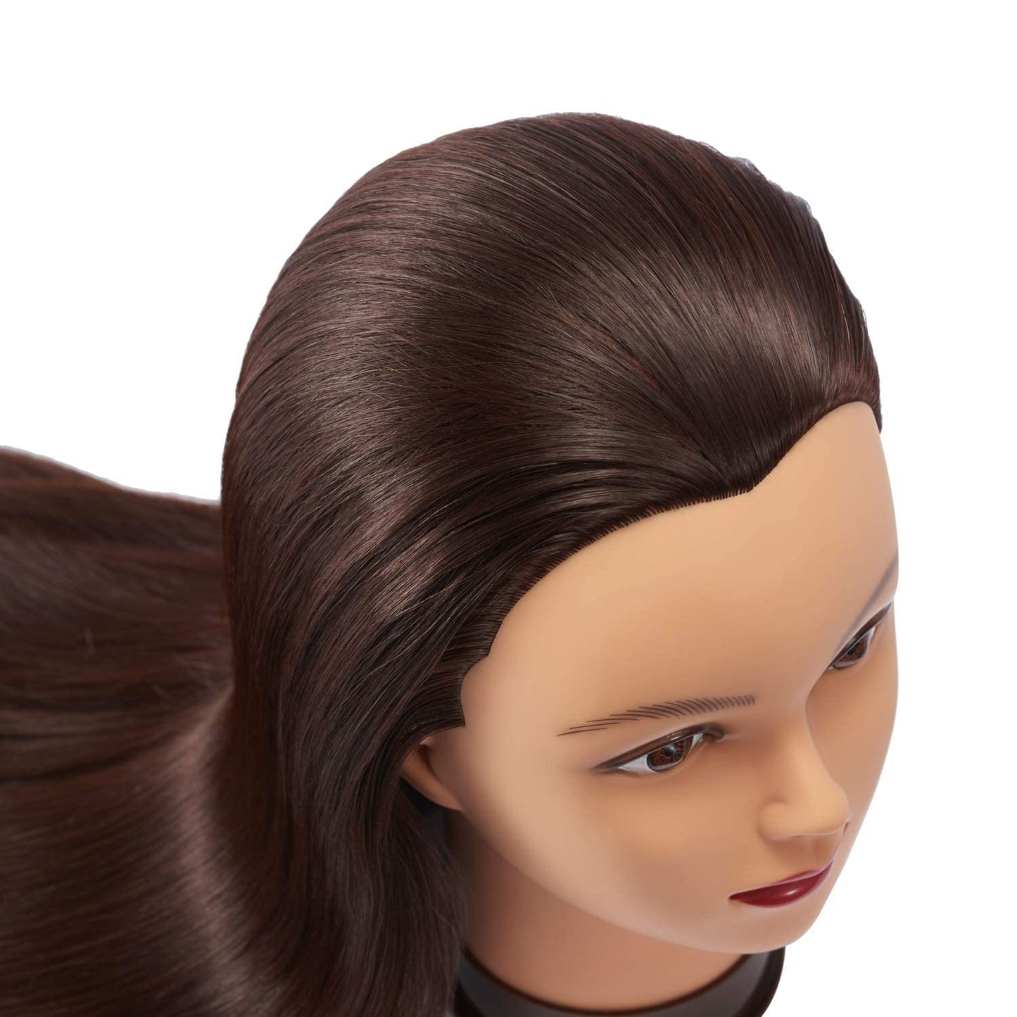 Generic Mannequin Na. VIVIAN MIXED HAIR MANNEQUIN HEAD WITH HAIR 26"-28" HAIR DOLL COSMETOLOGY MANNEQUIN HEAD PRACTICE BRAIDING DOLL HEAD HAIR WITH FREE CLAMP HOLDER