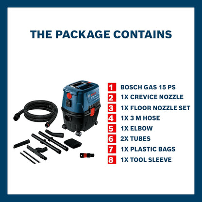 Bosch Vacuum Cleaner Na. MODEL NO GAS 15PS