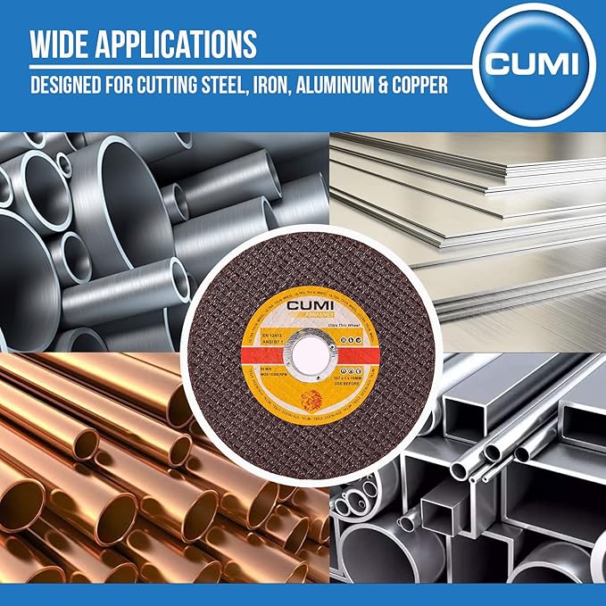 Cumi Wheel Cutting INNER DIAMETER 16 MM, MODEL NO BROR9U35602015, OUTER DIAMETER 107 MM, THICKNESS 1 MM