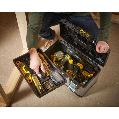 Stanley Box Tool HEIGHT 225 MM, LENGTH 365 MM, MATERIAL POLYPROPYLENE, MODEL NO 1-93-980, TYPE 30 BIN STORAGE BOX, WIDTH 155 MM