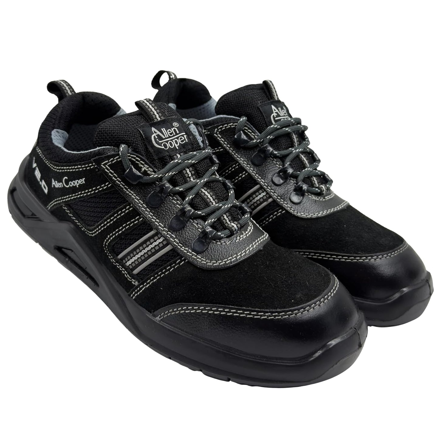 Allen Cooper Safety Shoes Steel Toe MODEL NO AC 1156, SIZE 8