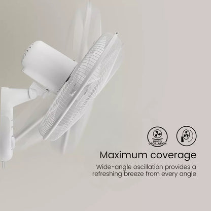 Crompton Fan Wall Mounted NUMBER OF BLADES 3, POWER RATING 58 WATT, SIZE 16 INCH, SPEED 1330 RPM, MODEL NO HIGH FLO NEO