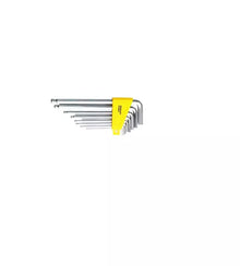 Stanley STHT69315-8 Long Hex Key Allen Set 1/16 to 3/8 Inch S2 Steel Pack of 8 Pieces