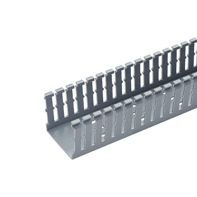 Supaflex Channel Cable PVC WIRING DUCT -B TYPE LOCKING SLOTTED, 45MM HEIGHT, 45MM WIDTH, L.GREY 1METER GREY PVC SFWDN45X45LG1(1 PAC=1 MTR)