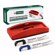 Yajnas White Board Duster Non Magnetic COLOR BLACK, WITH TWO MARKER HOLDER