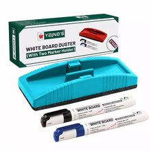 Yajnas White Board Duster Non Magnetic COLOR BLACK, WITH TWO MARKER HOLDER