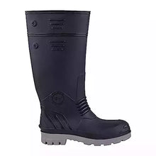 Hillson Safety Shoes Gumboot COLOR BLACK AND GREY, MODEL NO TORPEDO 212, SIZE 8