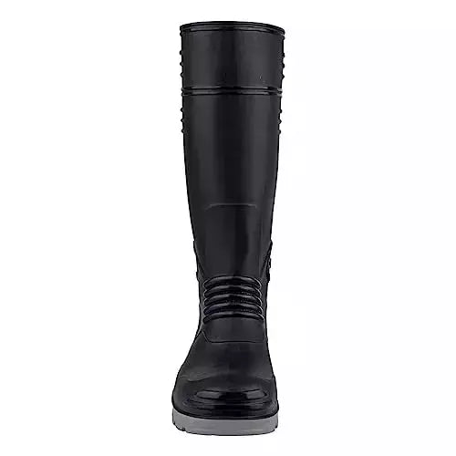 Hillson Safety Shoes Gumboot COLOR BLACK AND GREY, MODEL NO TORPEDO 212, SIZE 7