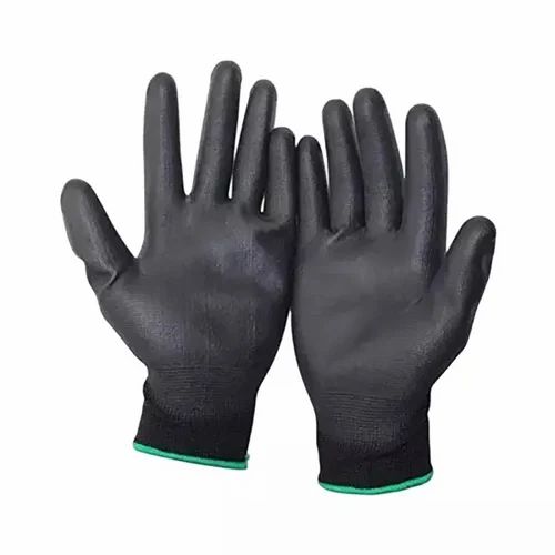 Generic Hand Gloves Na. SIZE MEDIUM ( PU COATED ) COLOR BLACK