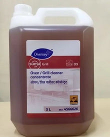 Diversey Cleaner No Modifier MODEL NO SUMA GRILL D9, SIZE 5 LTR, TYPE OVEN/GRILL CLEANER CONCENTRATE