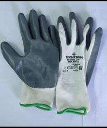 Generic Safety Gloves Polyurethane SIZE MEDIUM, COLOR GREY & WHITE