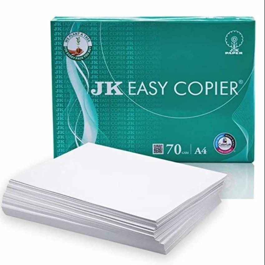 Jk Copier Paper Na. JK EASY 70 GSM A4 SIZE MULTIPURPOSE COPIER PAPER 500 SHEETS WHITE (PACK OF 10 REAM)